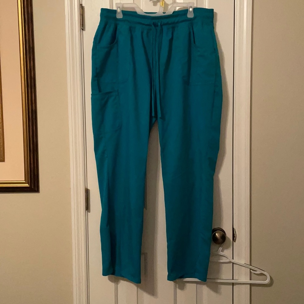 Scrub pants XL teal/blue